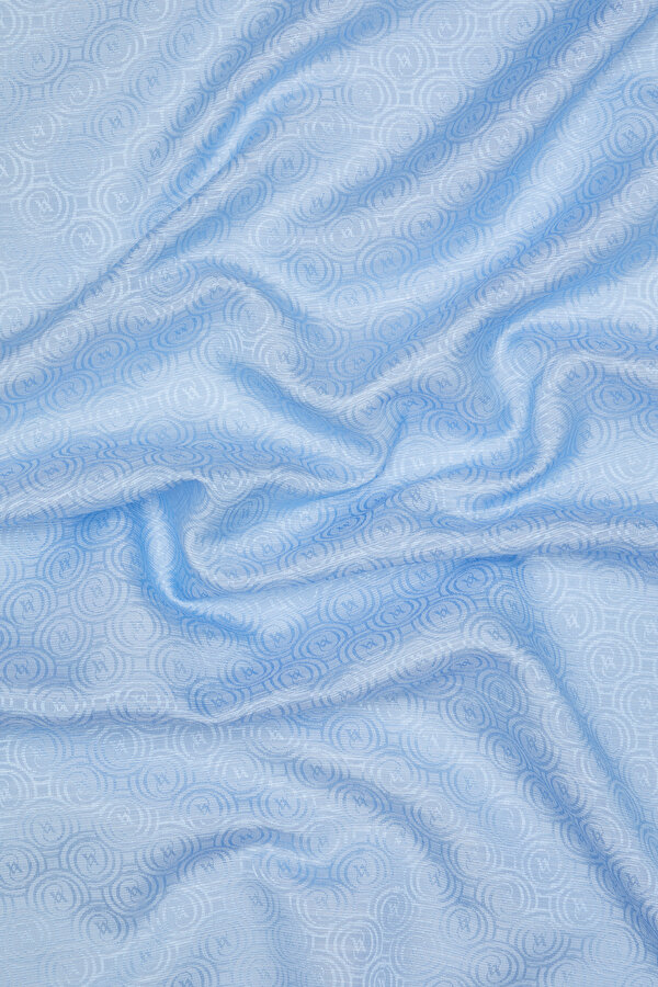 BLUE COTTON/SILK SHAWL 2