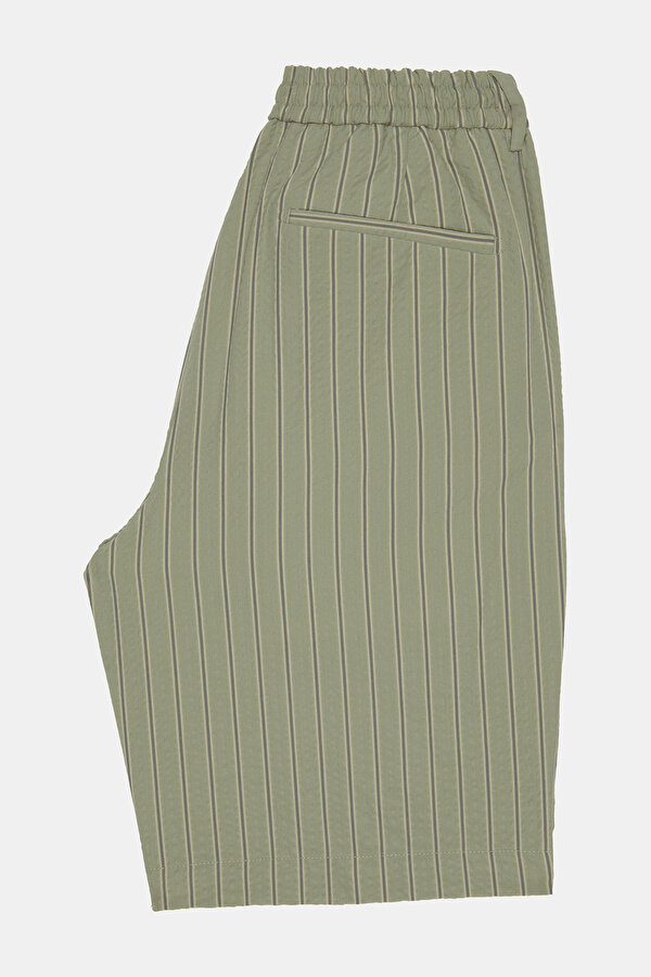 GREEN STRIPED BERMUDA 2