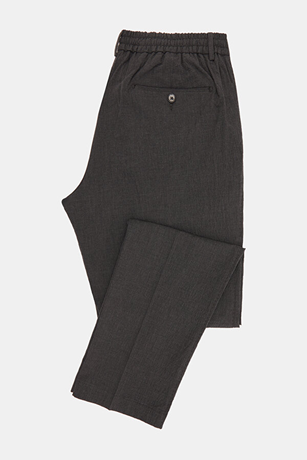TEK PİLELİ BELİ LASTİKLİ SEERSUCKER PANTOLON 7