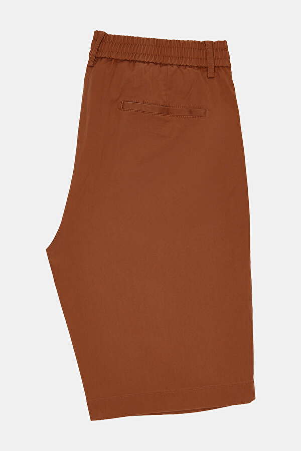 DARK ORANGE LYOCELL COTTON BERMUDA 2