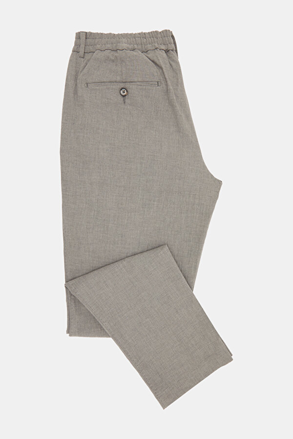 TEK PİLELİ BELİ LASTİKLİ SEERSUCKER PANTOLON 7