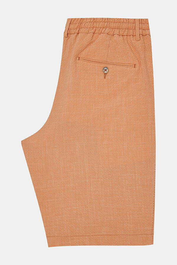 ORANGE WOOL/SILK BERMUDA 2