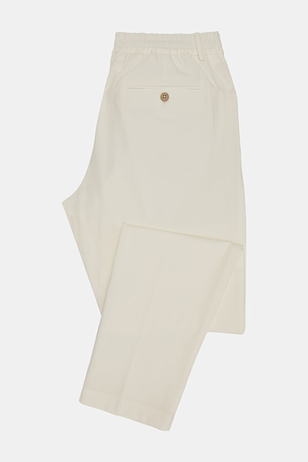 ECRU JERSEY TROUSERS 6