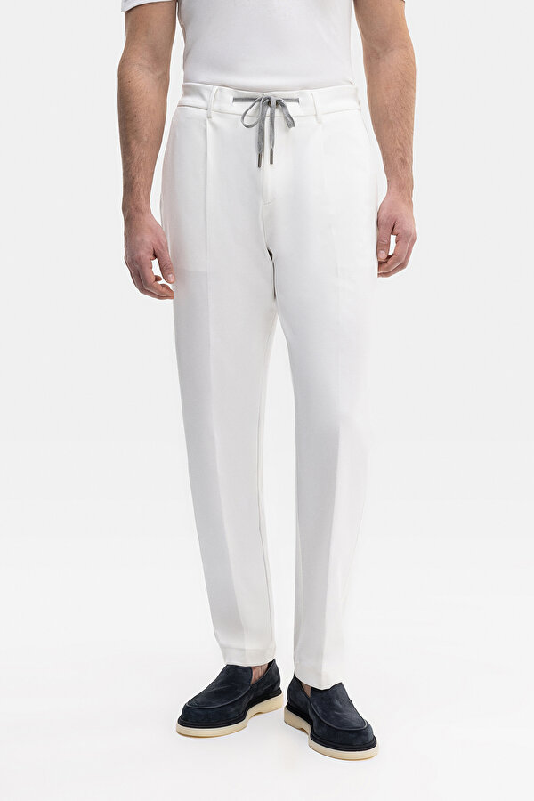 ECRU JERSEY TROUSERS 2