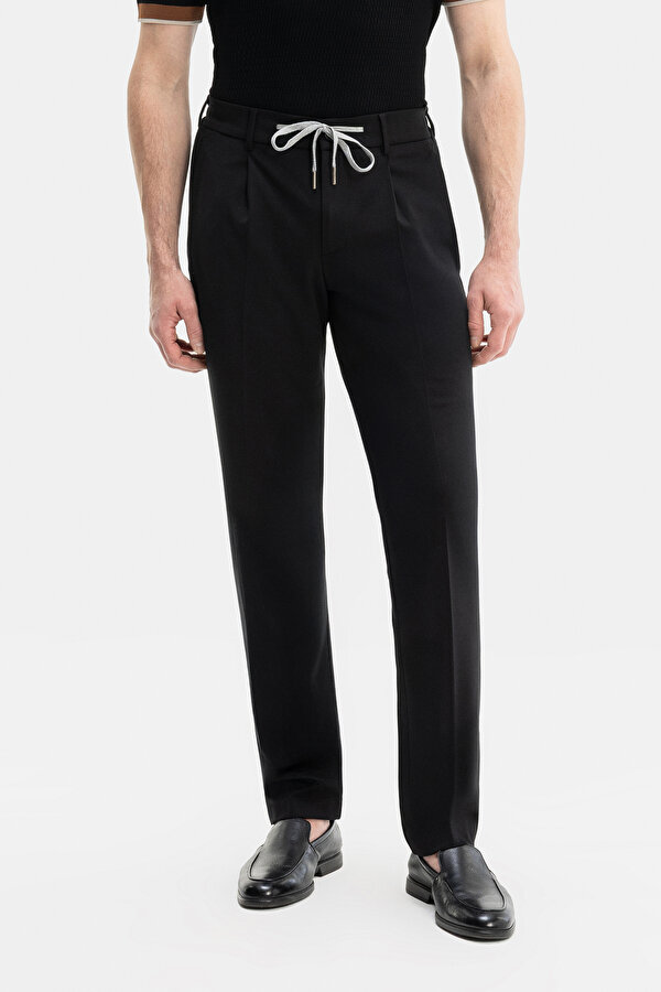 BLACK JERSEY TROUSERS 2