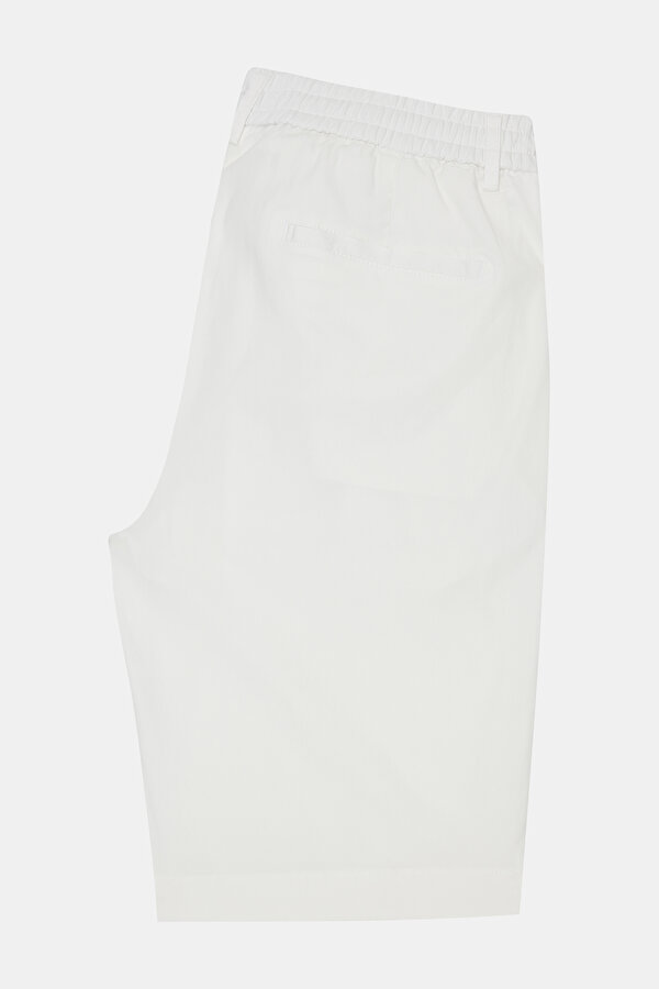 WHITE LYOCELL COTTON BERMUDA 2