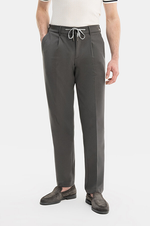 KHAKI JERSEY TROUSERS 2
