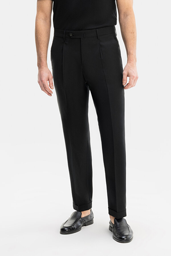 BLACK SERGE TROUSERS 2