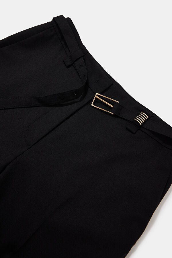 BLACK STRAIGHT CUT TROUSERS 7