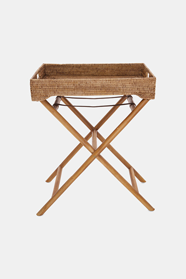 BUTTER RATTAN AYAKLI TEPSİ
