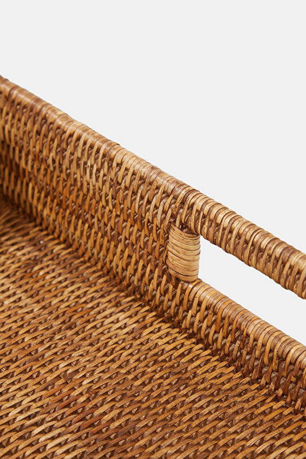 BUTTER RATTAN AYAKLI TEPSİ 6