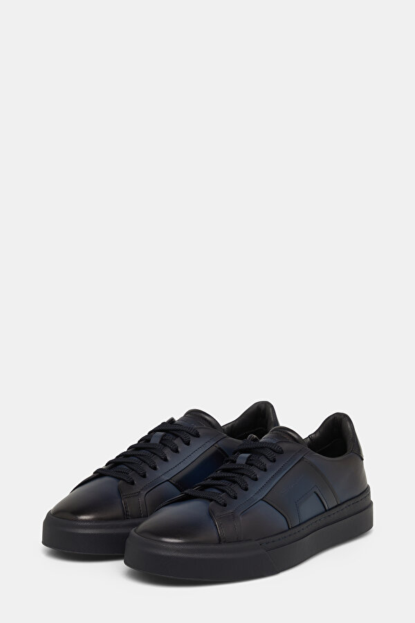 NAVY BLUE LEATHER SHOE 2