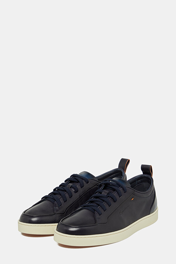 NAVY BLUE LEATHER SHOE 2