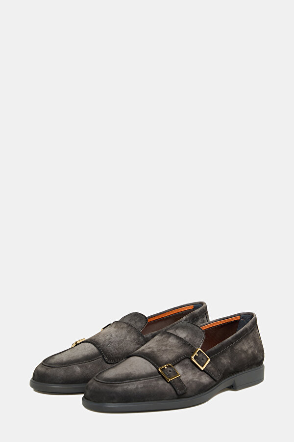 GREY LEATHER SHOE 2