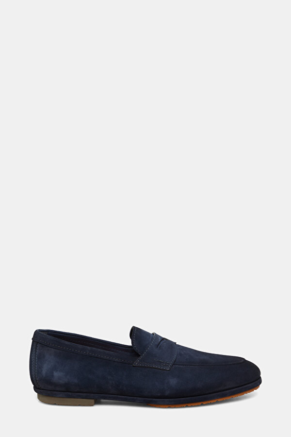 NAVY BLUE LEATHER SHOE