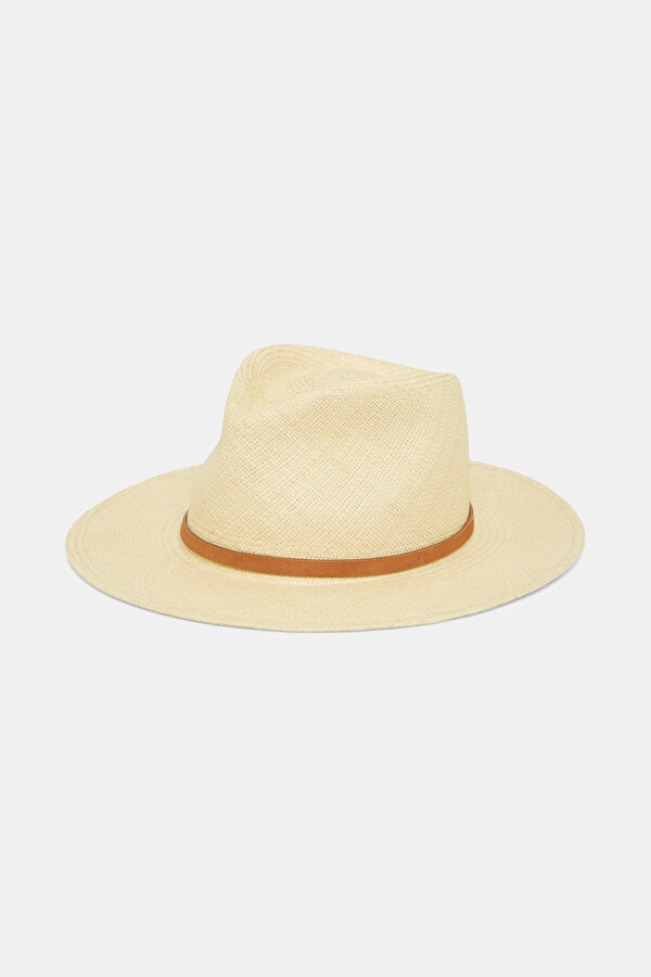 LIGHT BEIGE WICKER HAT
