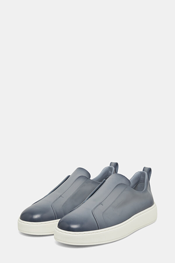 LIGHT BLUE LEATHER SHOE 2