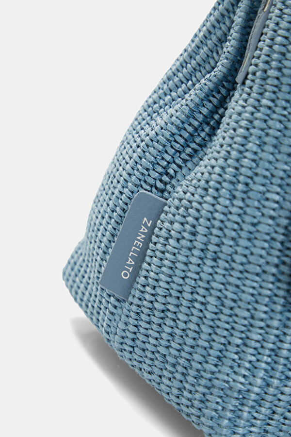 BLUE RAFFIA BAG 6