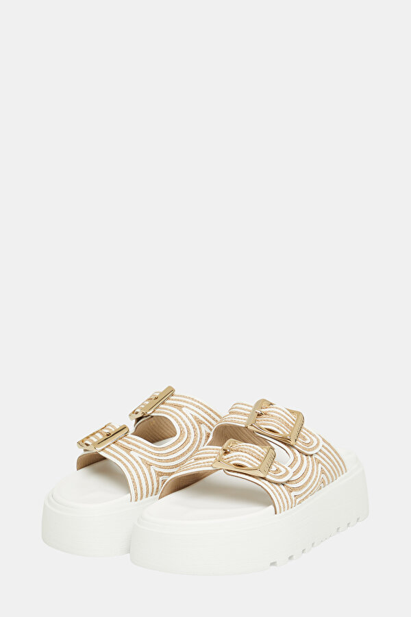 WHITE LEATHER SLIPPER 2