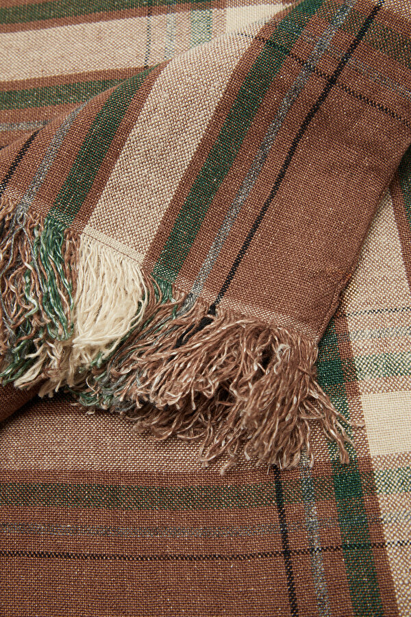 ROWAN CHECKED BEDSPREAD 280X230CM 2