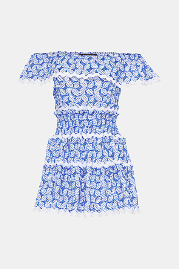 WHITE OFF THE SHOULDER SHORT DRESS 6