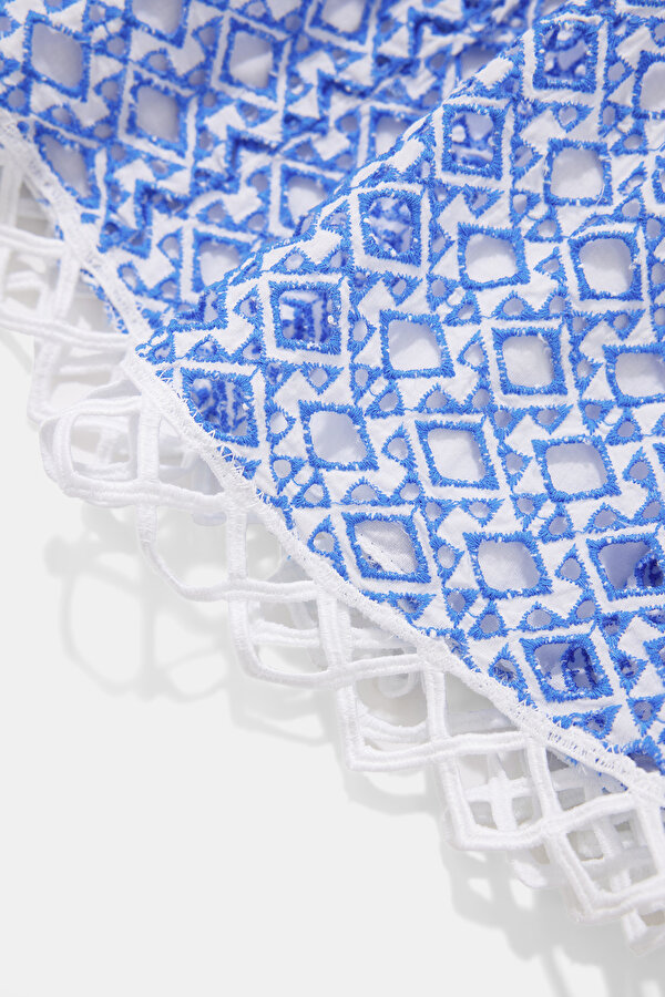 WHITE LACY SHORT SKIRT 7
