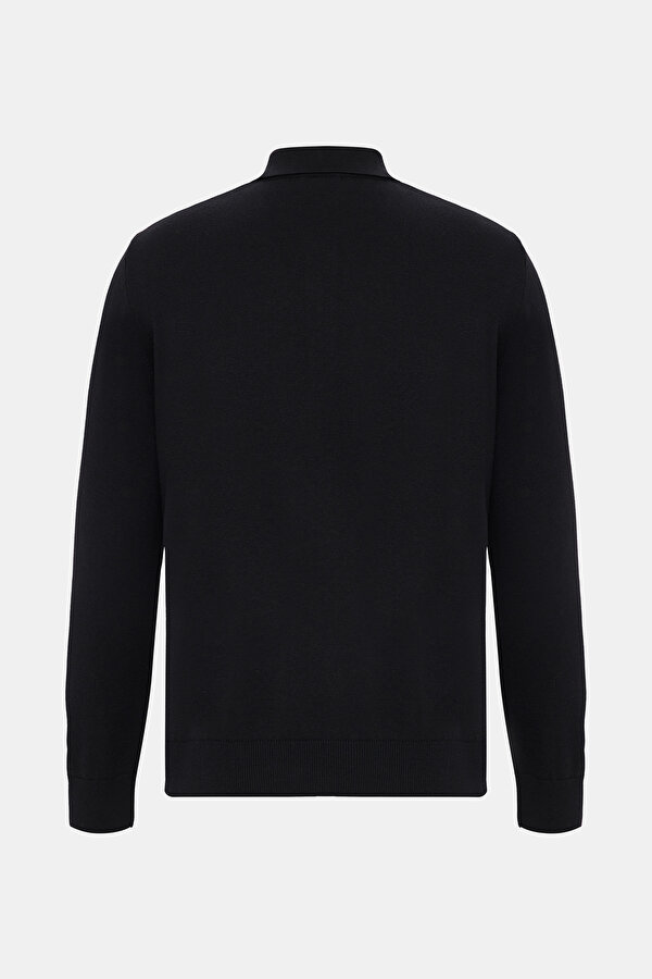 NAVY BLUE POLO NECK TRICOT 2