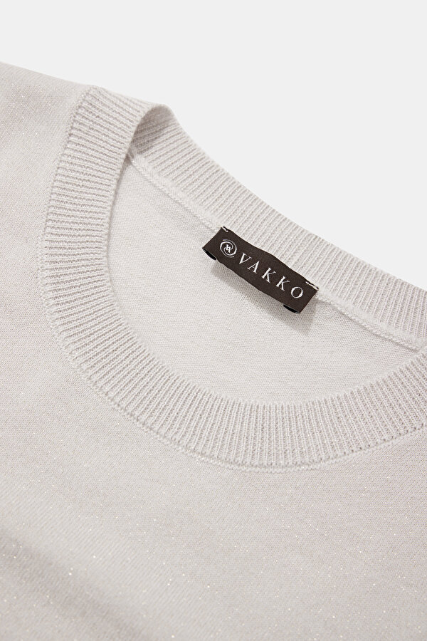 BEIGE BASIC / ROUND NECKLINE TRICOT 6