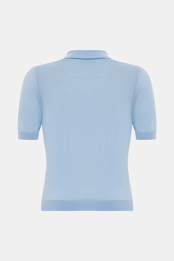 BLUE POLO NECK TRICOT 2