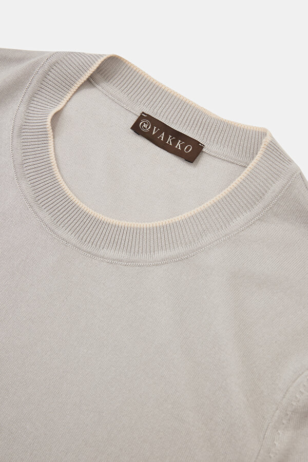 ECRU BASIC / ROUND NECKLINE TRICOT 7