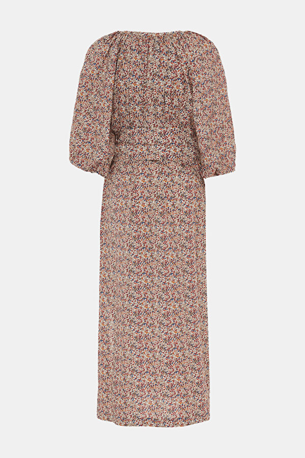 MULTICOLOR 3/4 SLEEVES DRESS 2