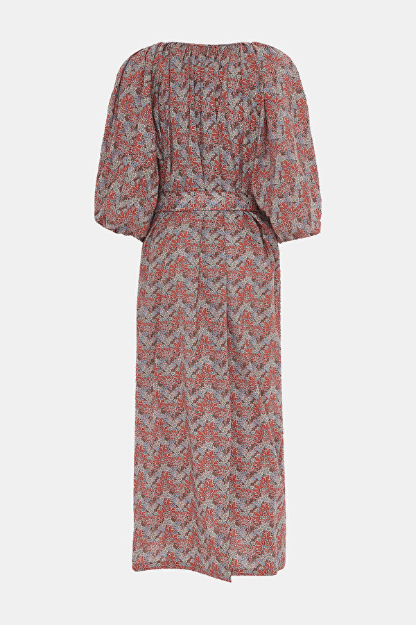 MULTICOLOR 3/4 SLEEVES DRESS 2