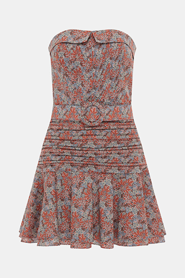 MULTICOLOR SLEEVELESS SHORT DRESS