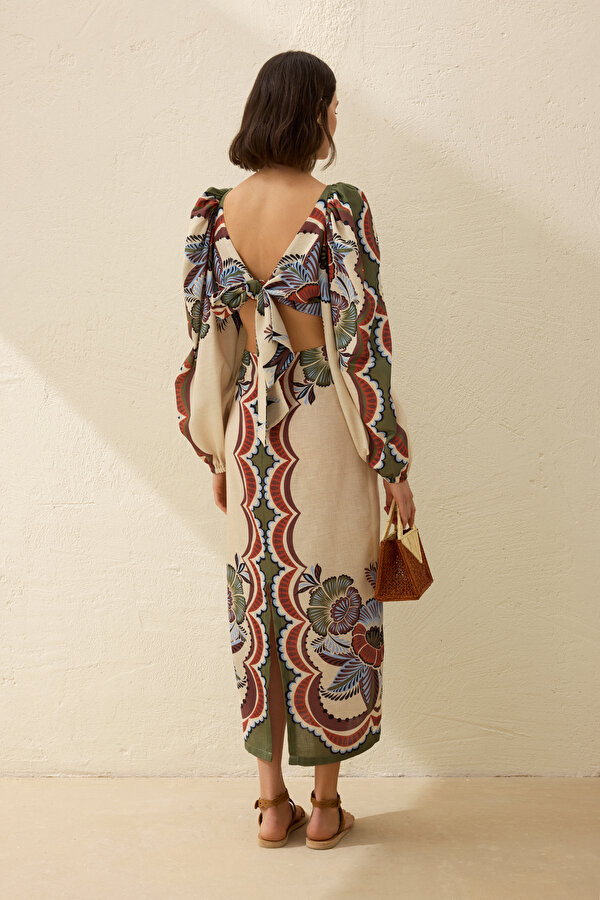 MULTICOLOR LONG SLEEVE DRESS 2