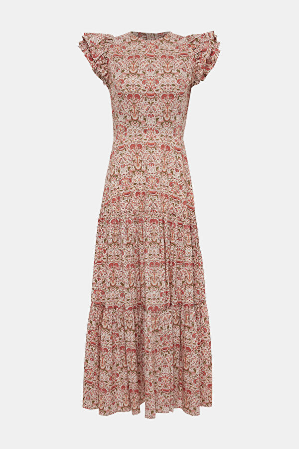 MULTICOLOR SHORT SLEEVE DRESS