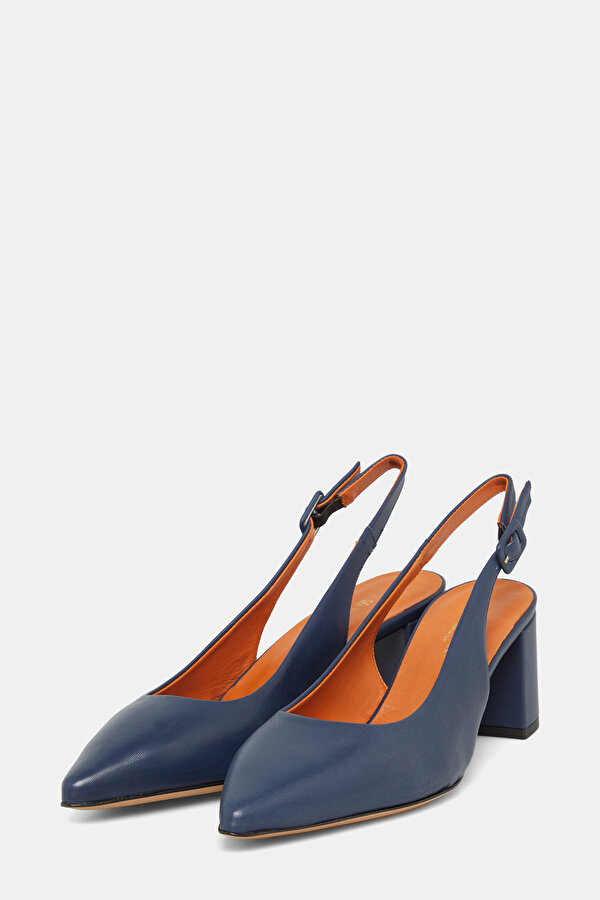 NAVY BLUE LEATHER SHOE 2