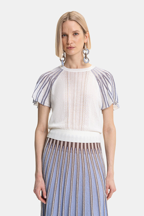 BROWN BASIC / ROUND NECKLINE TRICOT