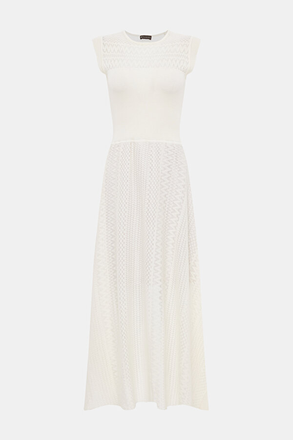ECRU SLEEVELESS DRESS 7