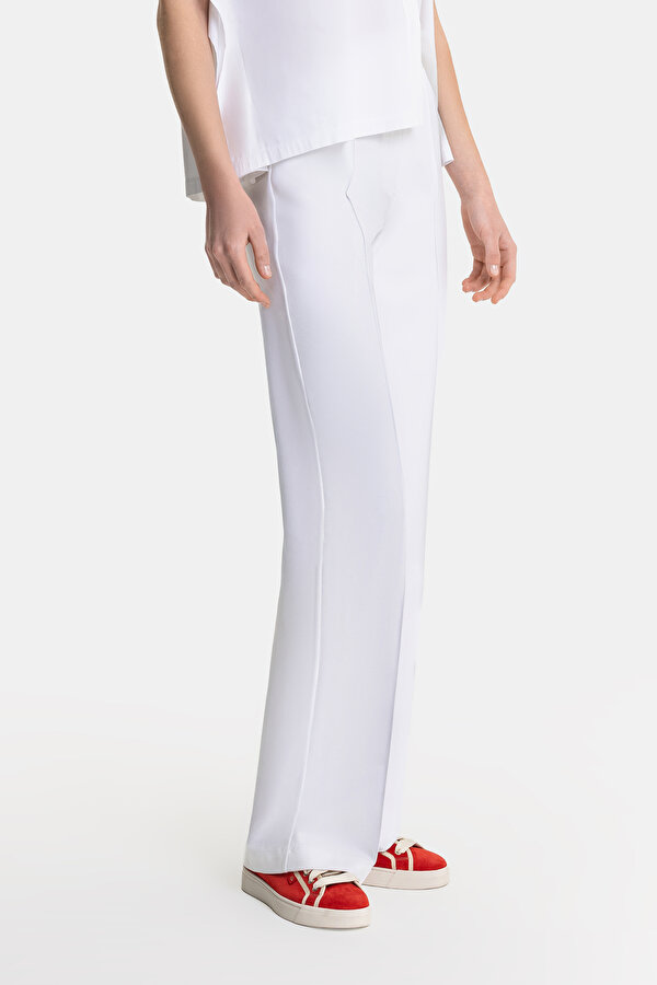 WHITE WIDE LEG TROUSERS 2