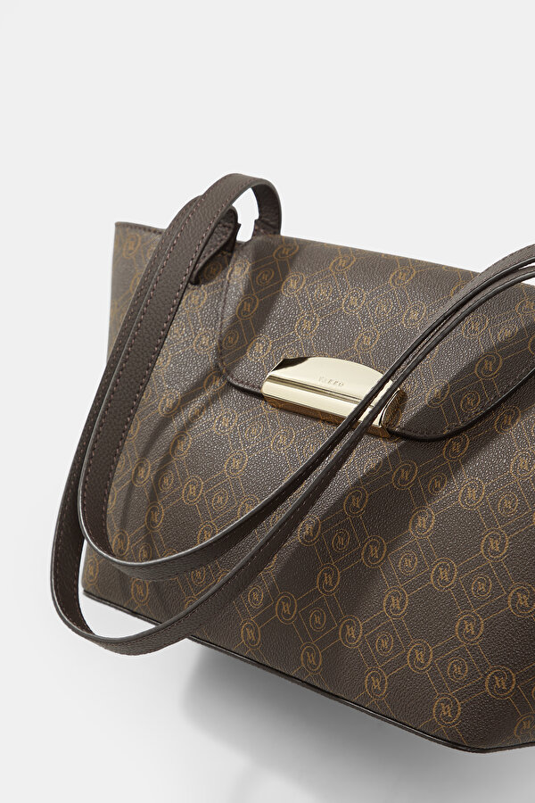 BEIGE MONOGRAM BAG 6
