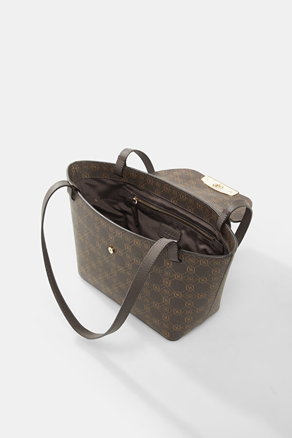 BEIGE MONOGRAM BAG 7