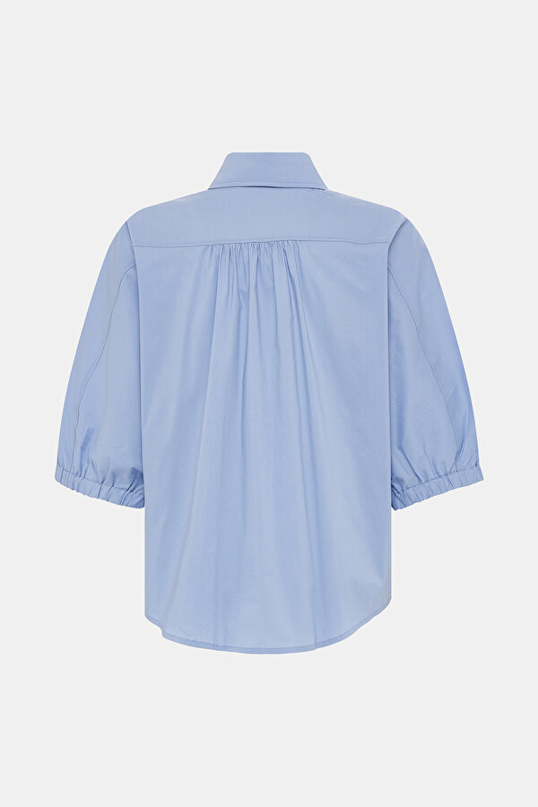 BLUE 3/4 SLEEVES SHIRT 7