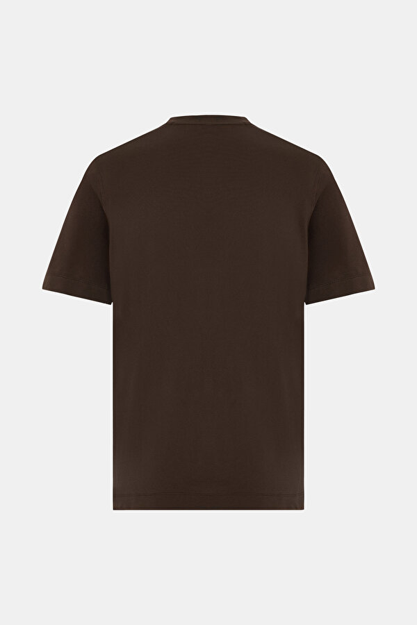 BROWN BICYCLE COLLAR SHORT SLEEVE TSHIRT 2