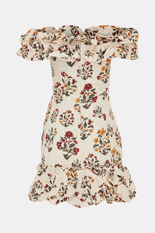 MULTICOLOR FLORAL PATTERN MINI DRESS 2