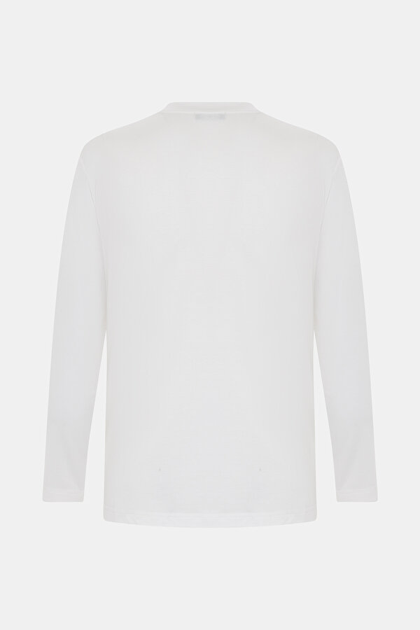 WHITE BICYCLE COLLAR LONG SLEEVE TSHIRT 2