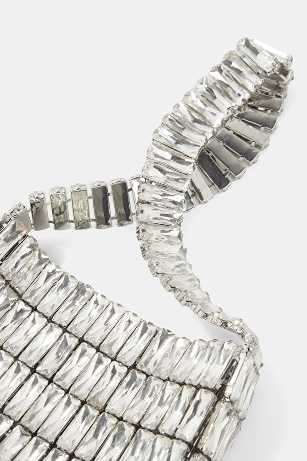 SILVER TEXTURED BAG 6