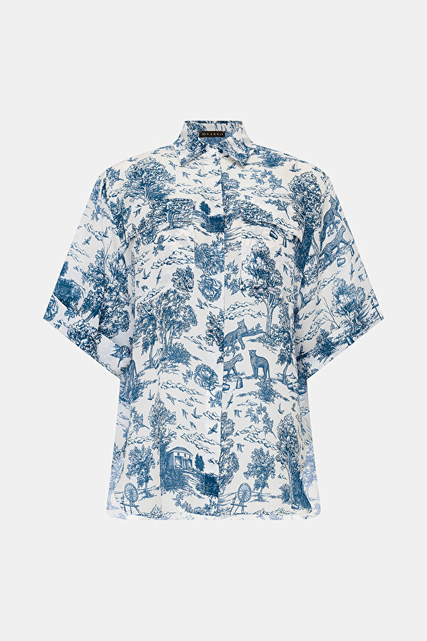 INDIGO SHORT SLEEVE SHIRT 7