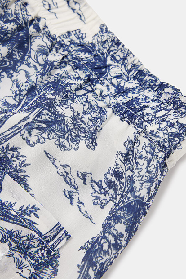 INDIGO DESIGN FILLED STRAIGHT CUT TROUSERS 7