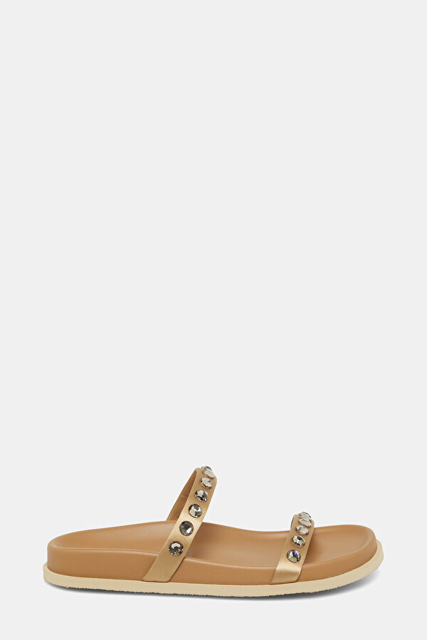 BEIGE JEWELLED SLIPPER
