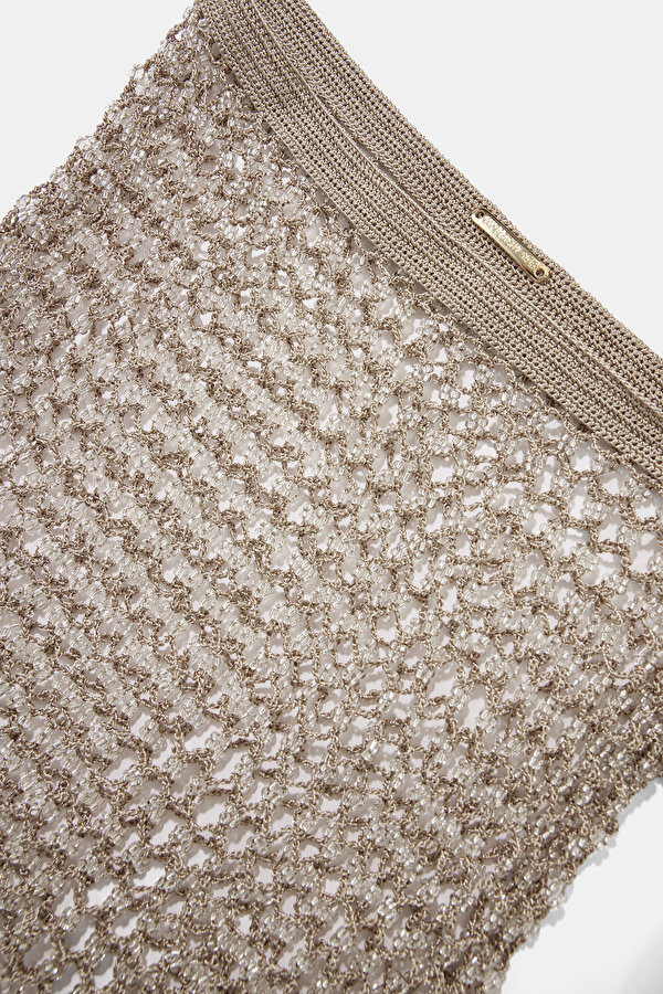 BEIGE BEAD MINI SKIRT 6